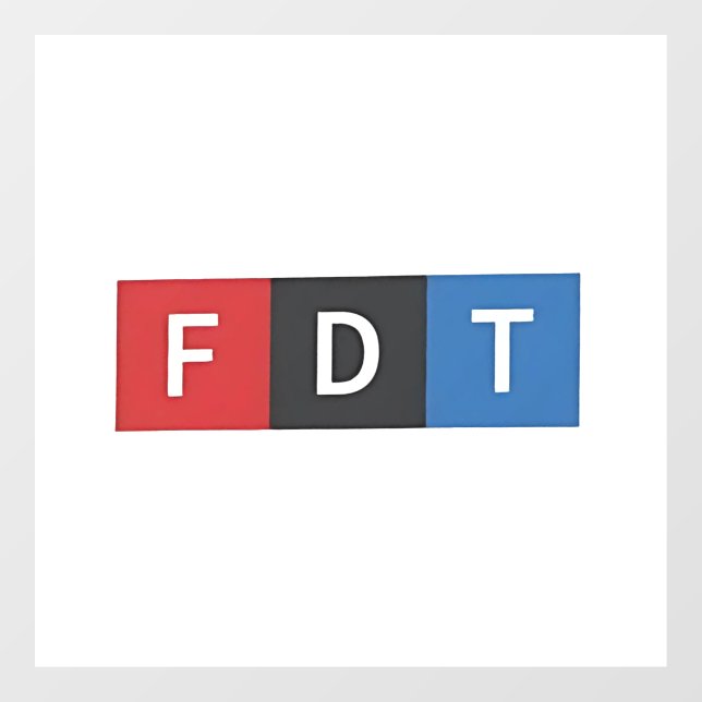 Vinilos Para Cristales Sutiles antidemócratas anti-Maga del FDT (Hoja)