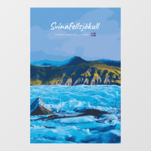Vinilos Para Cristales Svínafellsjökull, Islandia - Vista del glaciar