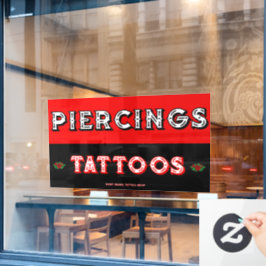 Vinilos Para Cristales Tatuajes Piercings Tienda de Tatuajes Totalmente P