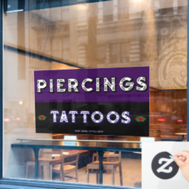 Vinilos Para Cristales Tatuajes Piercings Tienda de Tatuajes Totalmente P