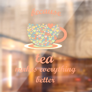 Vinilos Para Cristales Tea Lover