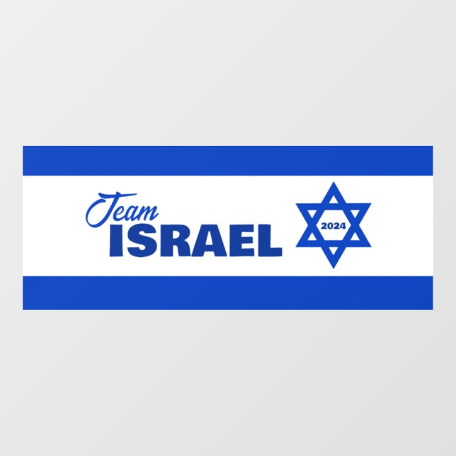 Vinilos Para Cristales Team Israel - (Hoja)