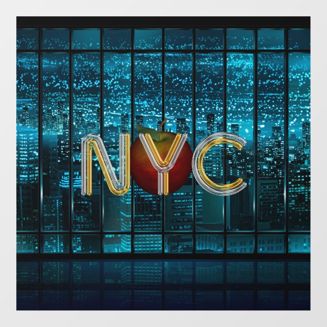 Vinilos Para Cristales TEE New York City Window Cling (Hoja)