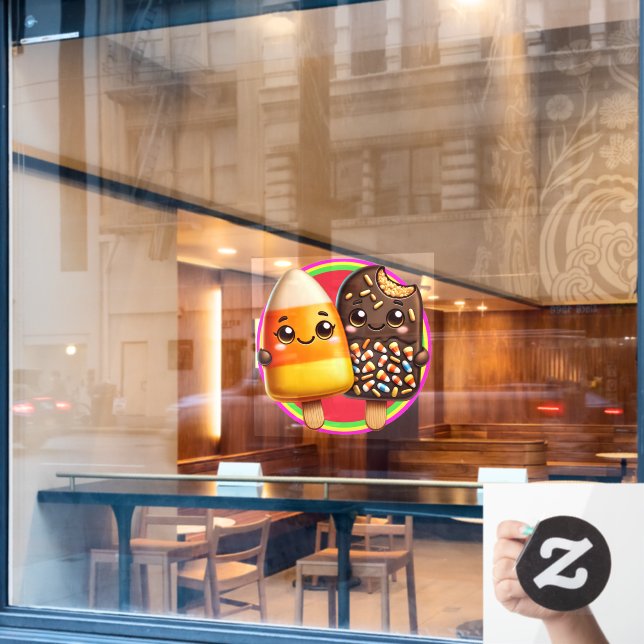 Vinilos Para Cristales Tema de Helado - ¡Muy Delicioso! (Ventana de cafetería)