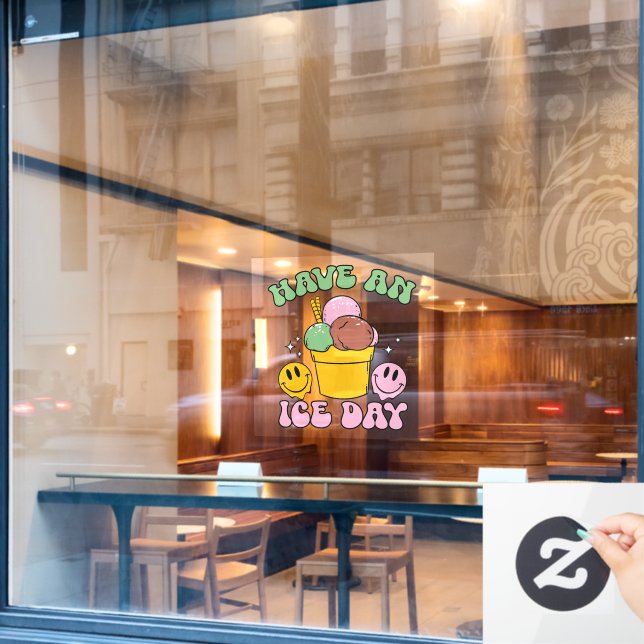 Vinilos Para Cristales Tener Un Día De Hielo (Ventana de cafetería)