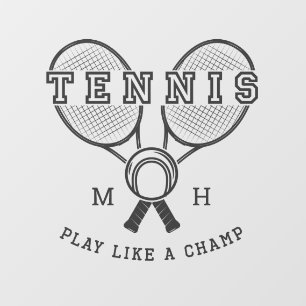 Vinilos Para Cristales TENIS en monograma personalizado