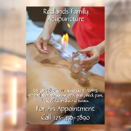 Vinilos Para Cristales Terapia de acupuntura personalizar 2