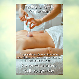 Vinilos Para Cristales Terapia de acupuntura personalizar 3