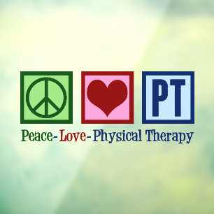Vinilos Para Cristales Terapia física Paz Amor PT