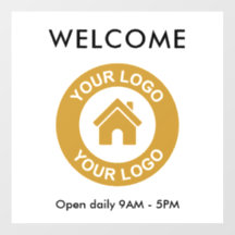 Texto de logotipo comercial personalizado