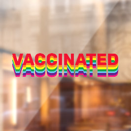 Vinilos Para Cristales Texto vacunado del personalizado del orgullo gay a