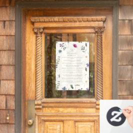 Vinilos Para Cristales The Beatitudes Matthew 5:3–12 Floral Scripture