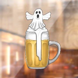 Vinilos Para Cristales Tiempo de cerveza con el fantasma