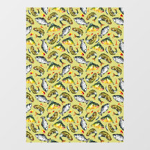 Tienda de pesca deportiva patrón de pez tamaño com