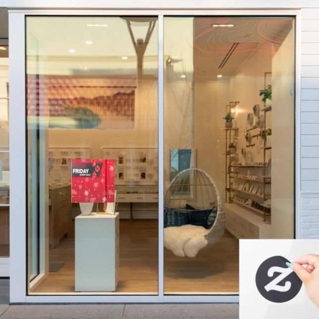 Vinilos Para Cristales Tienda de venta de Black Friday (Ventana de la tienda)