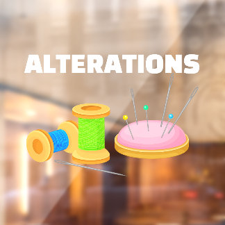 Vinilos Para Cristales Tintorería Sastre Costurera Modificaciones 