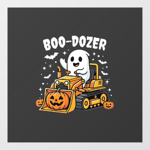 Vinilos Para Cristales Toro Dozer Fantasma de Halloween_1