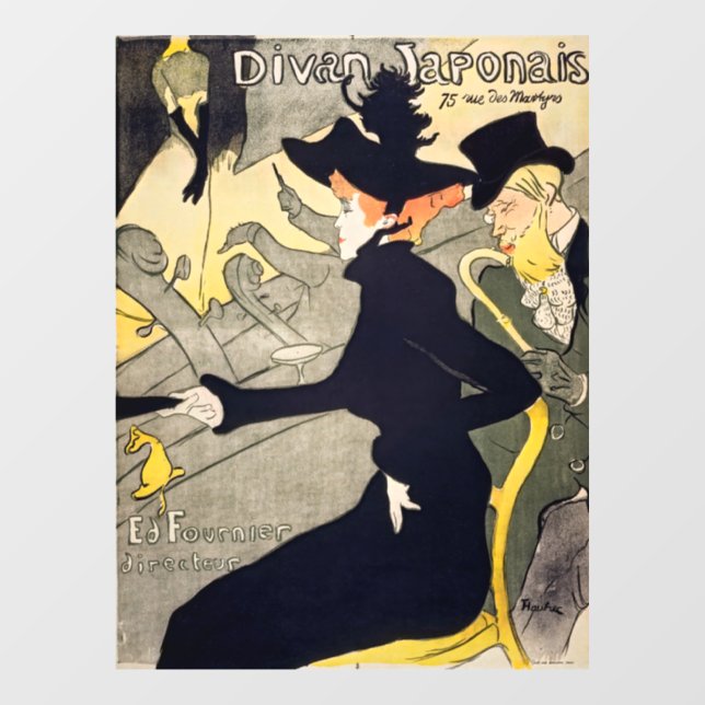 Vinilos Para Cristales Toulouse-Lautrec - Divan Japonais (Hoja)