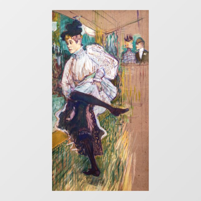 Vinilos Para Cristales Toulouse-Lautrec - Jane Avril Dancing (Hoja)