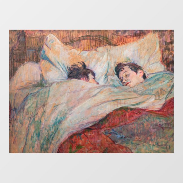 Vinilos Para Cristales Toulouse-Lautrec - La cama (Hoja)