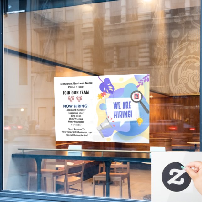 Vinilos Para Cristales Trabajos ahora contratando Únete a nuestro equipo  (Ventana de cafetería)