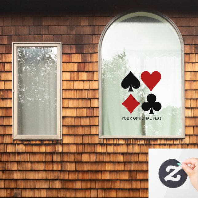 Vinilos Para Cristales Trajes de tarjetas de texto para personalizados (Ventana de inicio)