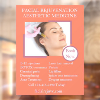 Vinilos Para Cristales Tratamiento cutáneo personalizar Faciales De Botox