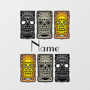 Vinilos Para Cristales Triple escultura tiki Thunder_Cove