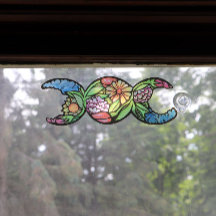 Triple símbolo de la luna Bloom Jardín