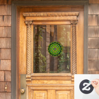 Vinilos Para Cristales Trippy Groovy Retro Hippie colorido Mandala Art