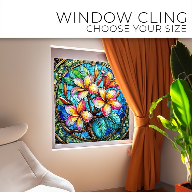 Vinilos Para Cristales Tropical plumeria ramas de vidrio Staines (Subido por el creador)