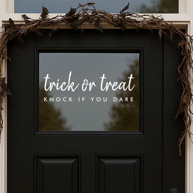 Vinilos Para Cristales Truco o trato | Puerta moderna de Halloween (Subido por el creador)