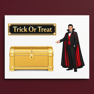 Vinilos Para Cristales Truco o trato vampiro Halloween