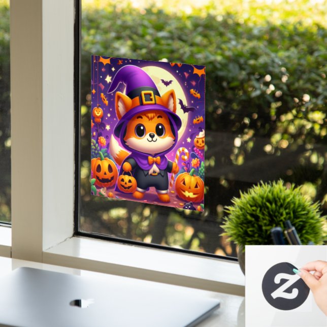 Vinilos Para Cristales Truco o zorro tratante (Oficina)