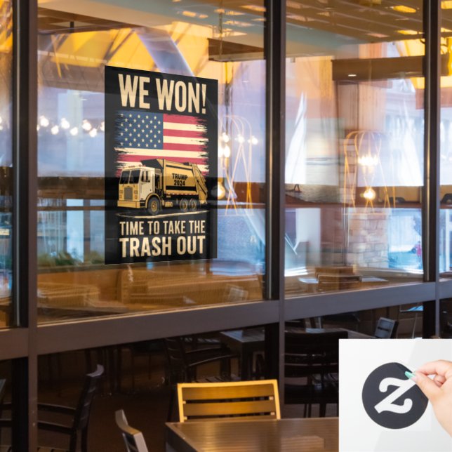 Vinilos Para Cristales Trump 2024 Ganamos Victoria Inauguración 2025 (ventana del restaurante)