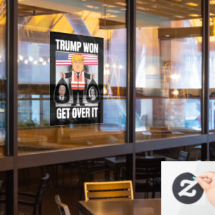 Vinilos Para Cristales Trump Ganó Superalo Maga Ganó Elección 2024