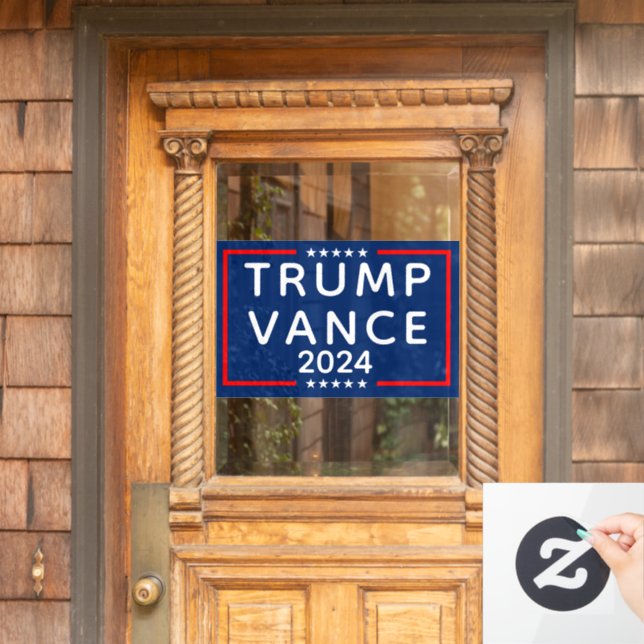 Vinilos Para Cristales Trump Vance 2024 (Puerta de casa)