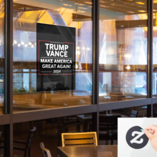 Vinilos Para Cristales Trump Vance 2024 Presidente JD Vance Vice MAGA