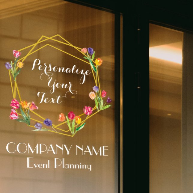 Vinilos Para Cristales Tulipanes Dorados y Negros Modernos para Planifica (Subido por el creador)