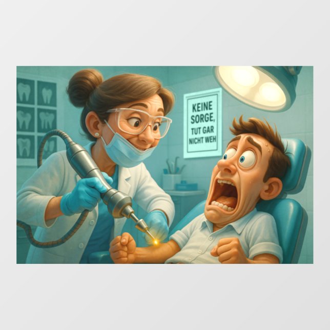 Vinilos Para Cristales Tut gar nicht weh... (Hoja)