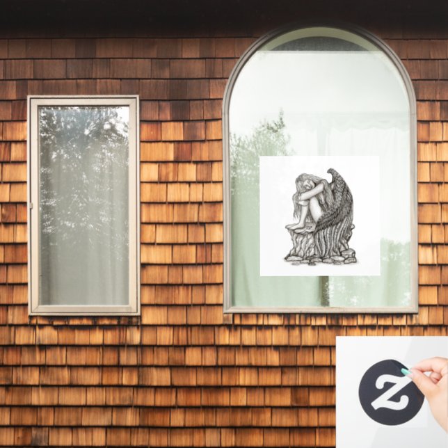 Vinilos Para Cristales Un ángel dormido en la piedra (Ventana de inicio)