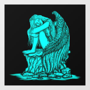 Vinilos Para Cristales Un ángel dormido en la piedra