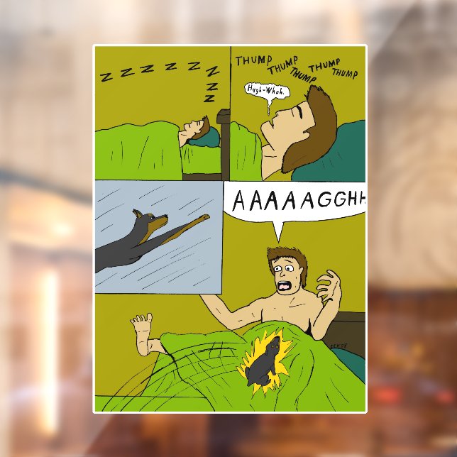 Vinilos Para Cristales Un despertar doloroso (Hoja 2)