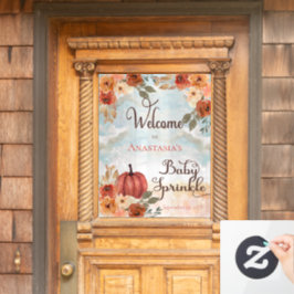 Vinilos Para Cristales Un pequeño Chica floral de calabaza