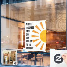 Vinilos Para Cristales Un poco de progreso cada día: Mental Motivadora