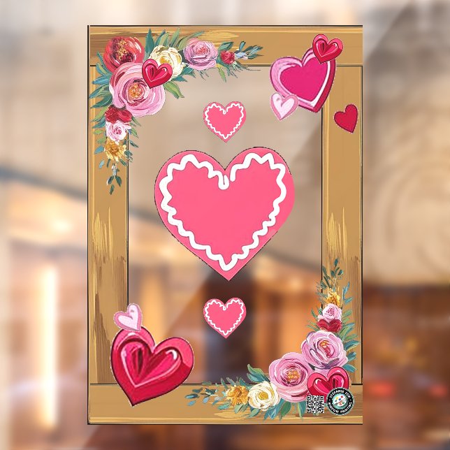 Vinilos Para Cristales Valentine Accent Window Cling 28x40 Personalizar (Hoja 2)