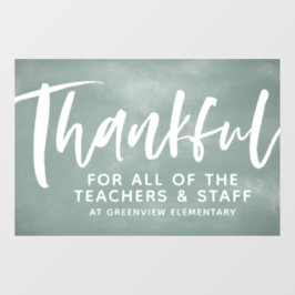 Vinilos Para Cristales Valoración del profesor agradecida pizarra