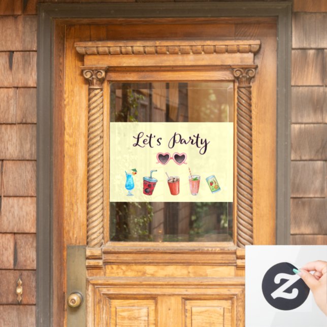 Vinilos Para Cristales Vamos Fiesta Summer Soiree (Puerta de casa)