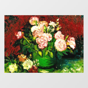 Vinilos Para Cristales Van Gogh Peonies y Rosas