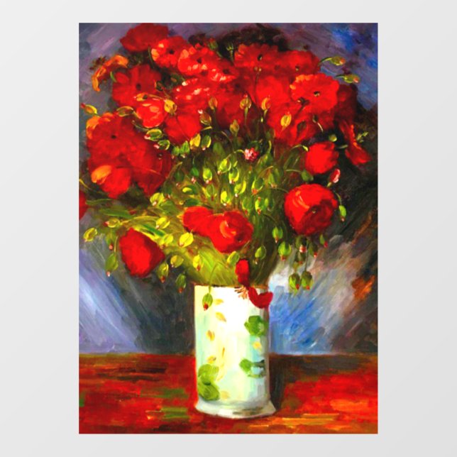 Vinilos Para Cristales Van Gogh Red Poppies (Hoja)